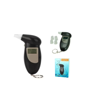 Alcooltest Digital Portabil, Aparat Alcoolemie Tip Breloc cu Ecran LCD si 4 Capete de Rezerva [2]