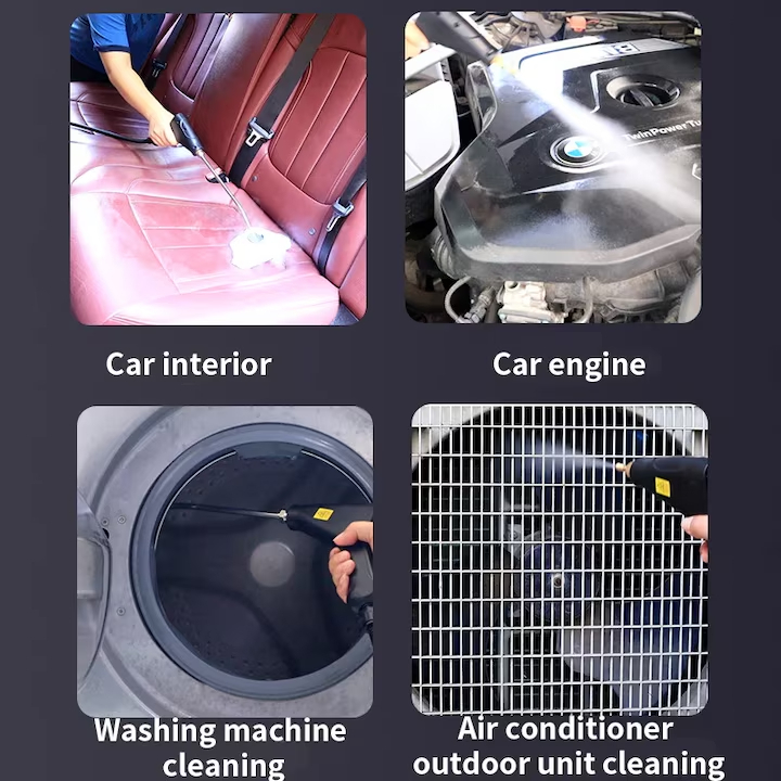 Aparat de Curatat cu Abur Sub Presiune, Mop Electric Portabil cu Accesorii pentru Igienizare, Curatator Multifunctional Case si Auto [4]