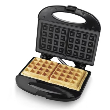 Aparat de Facut Gofre si Vafe, Gofrownica Electrica Dubla cu Placi Antiaderente, Carcasa Neagra [4]
