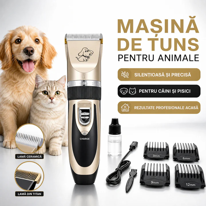 Aparat de Tuns pentru Animale de Companie, Set Complet de Ingrijire [2]