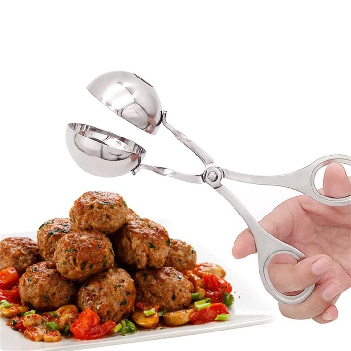 Cleste Inox pentru Chiftele si Perisoare, Forma Globuri Inghetata [9]