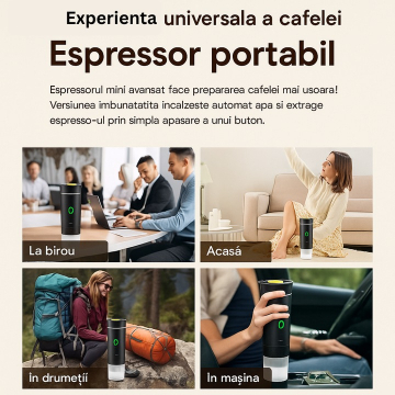 Espressor Portabil Electric cu Acumulator, Cafetiera pentru Capsule [5]