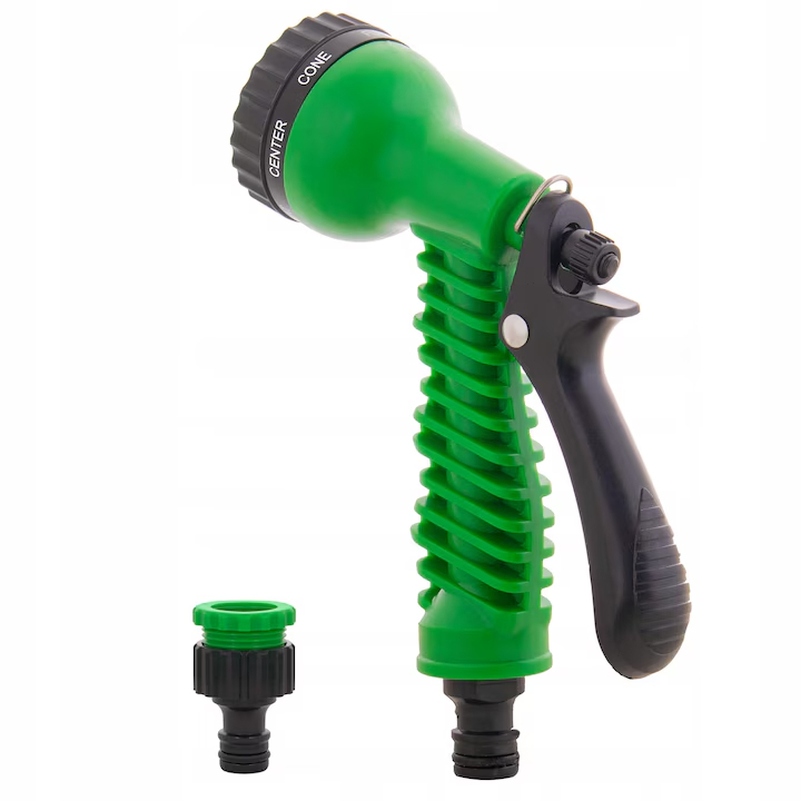 Furtun de gradina extensibil pana la 30m cu pistol de stropit multifunctional si conectori inclusi [7]