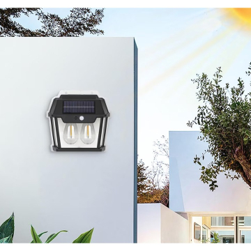 Lampa Solara de Perete cu Senzor de Miscare si Becuri LED Filament [3]