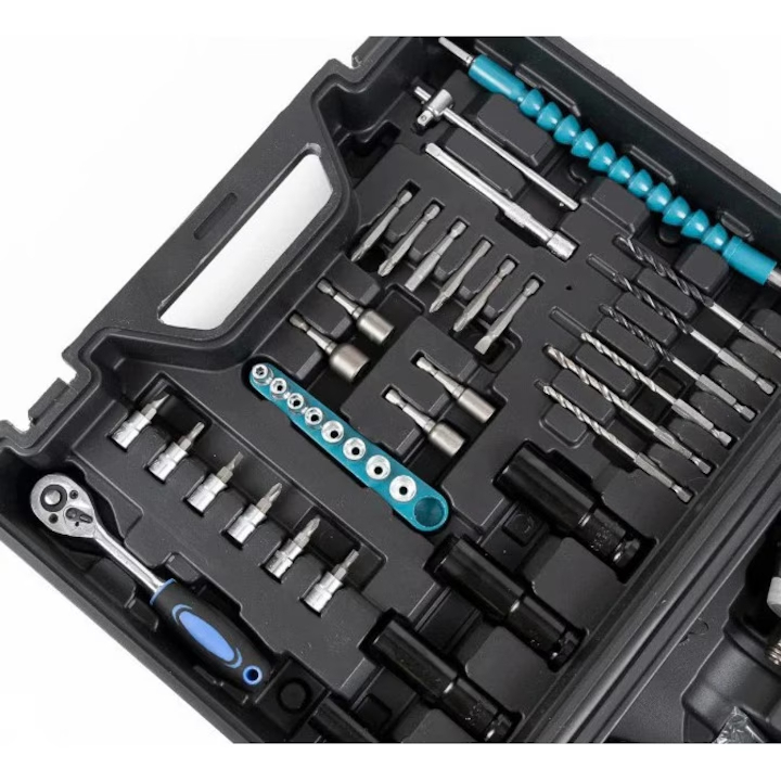 Masina de insurubat cu impact pe acumulator, trusa accesorii inclusa [3]