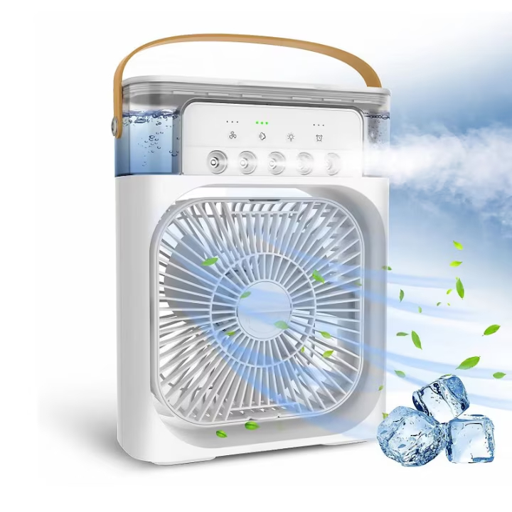 Mini Racitor de Aer Portabil, Ventilator cu Umidificator, USB [5]