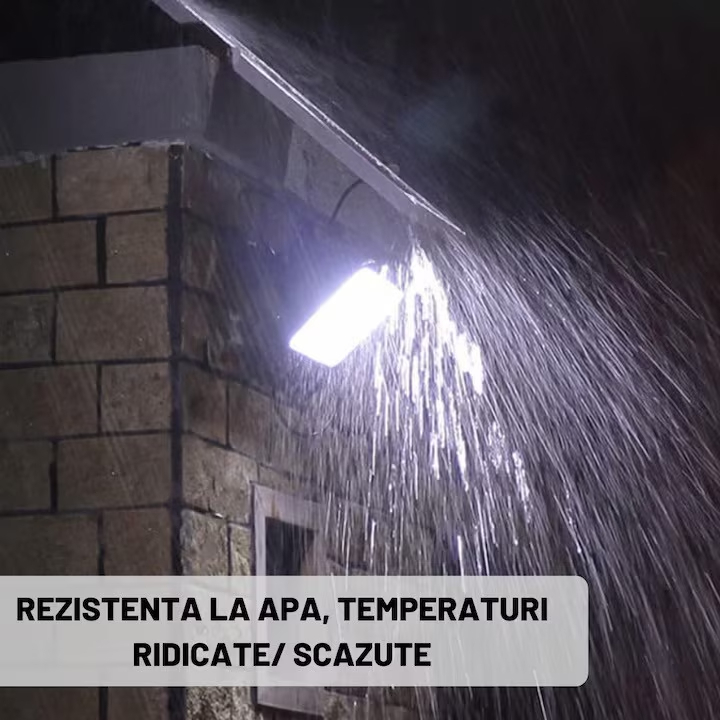 Proiector LED solar 200W IP67 cu panou fotovoltaic si telecomanda [3]
