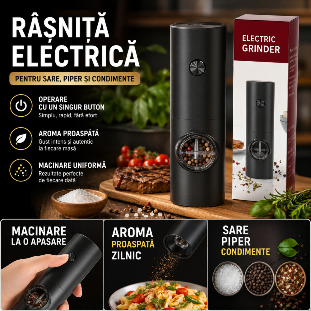 Rasnita Electrica Portabila pentru Sare, Piper si Condimente [2]