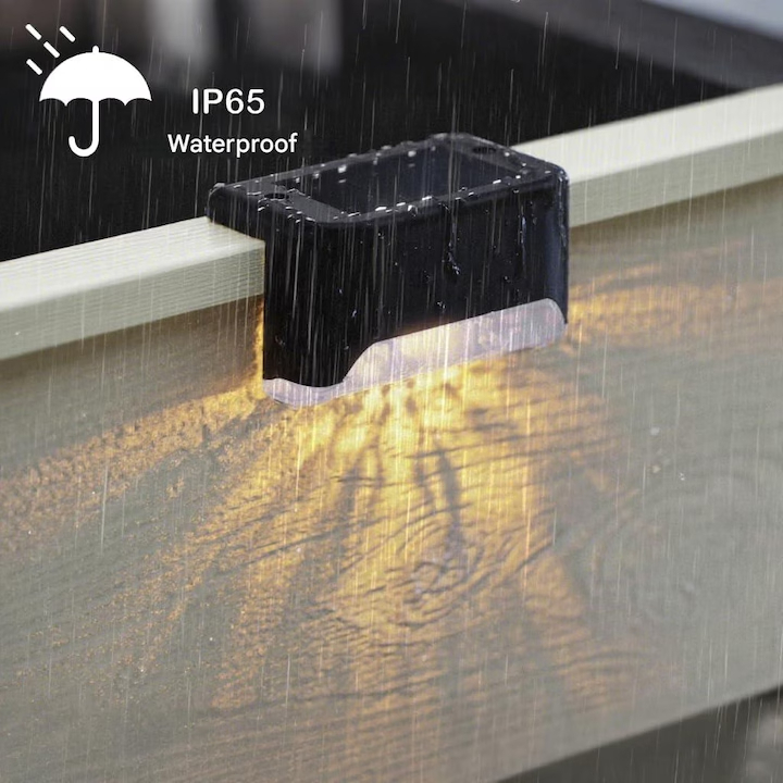 Set 8 Lampi Solare LED pentru Trepte si Gradina – Iluminare Eleganta fara Consum de Energie [4]