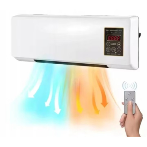 Produse de sezon - Aerotermna de Perete Electrica, 2000W, Aer Cald/Rece, Telecomanda