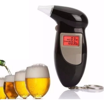 Alcooltest Digital Portabil, Aparat Alcoolemie Tip Breloc cu Ecran LCD si 4 Capete de Rezerva [6]