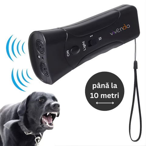 TOTUL SUB 50 LEI - Aparat cu Ultrasunete pentru Caini, Dispozitiv Portabil Anti Latrat si Agresivitate, Raza de Actiune 10 Metri