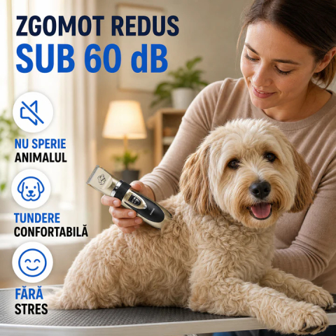 Aparat de Tuns pentru Animale de Companie, Set Complet de Ingrijire [4]
