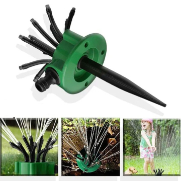 Aspersor de Gradina Multifunctional si Flexibil, Dispozitiv pentru Irigare Gazon cu 12 Duze Reglabile la 360 Grade [4]