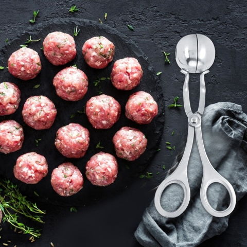 Cleste Inox pentru Chiftele si Perisoare, Forma Globuri Inghetata [4]