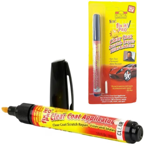 TOTUL SUB 50 LEI - Creion corector zgarieturi auto Fix It Pro, aplicator universal cu lac transparent, rezistent la apa
