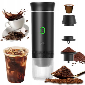 Espressor Portabil Electric cu Acumulator, Cafetiera pentru Capsule [7]