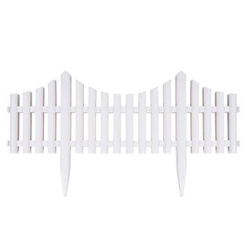 Gard Decorativ Plastic pentru Gradina, Inaltime 30cm, Lungime 3.6m Set 6 Bucati [3]