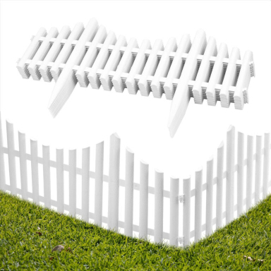 Gard Decorativ Plastic pentru Gradina, Inaltime 30cm, Lungime 3.6m Set 6 Bucati [6]