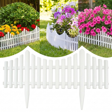 Produse de sezon - Gard Decorativ Plastic pentru Gradina, Inaltime 30cm, Lungime 3.6m Set 6 Bucati