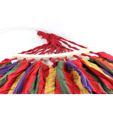 Hamac de Gradina cu Bare din Lemn, Multicolor, 200x150 cm [2]