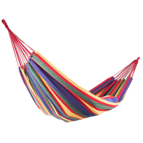 TOTUL SUB 50 LEI - Hamac de Gradina si Camping din Bumbac, Multicolor, 180x80 cm