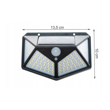 Lampa Solara de Perete cu 100 LED-uri si Senzor de Miscare, Unghi Larg [3]