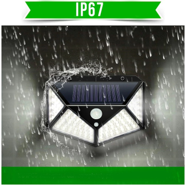 Lampa Solara de Perete cu 100 LED-uri si Senzor de Miscare, Unghi Larg [4]