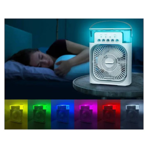 Mini Racitor de Aer Portabil, Ventilator cu Umidificator, USB [6]