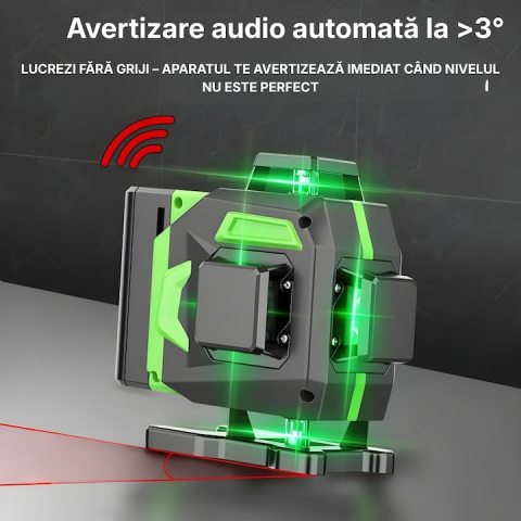 Nivela Laser 4D Auto-nivelanta, 16 Linii Verzi, Trepied Inclus [4]