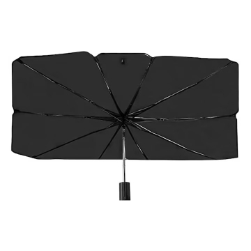 Parasolar Auto Tip Umbrela pentru Parbriz, Protectie UV, 140x80 cm [8]