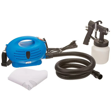 Casa & Gradina - Pistol de Vopsit Electric cu Compresor Portabil, Aparat de Pulverizat Vopsea si Var, Sistem Paint Zoom pentru Amenajari