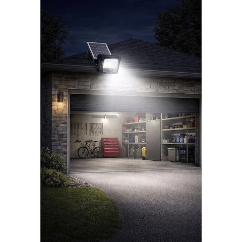 Proiector LED solar 200W IP67 cu panou fotovoltaic si telecomanda [24]