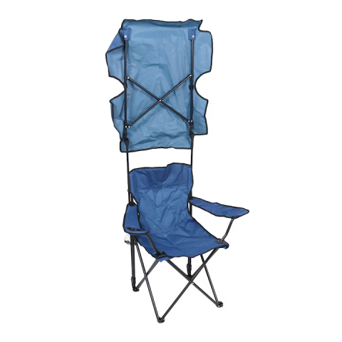 Scaun Pliabil pentru Camping cu Copertina – Confort si Protectie la Soare [1]
