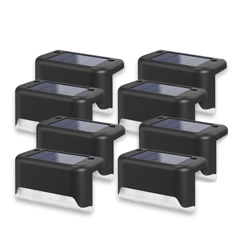 Produse de sezon - Set 8 Lampi Solare LED pentru Trepte si Gradina – Iluminare Eleganta fara Consum de Energie