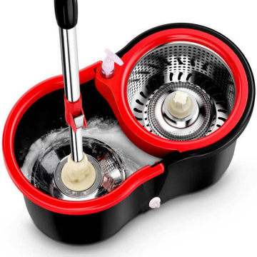 Galeata cu Mop Rotativ 360 si Storcator Inox, Set Curatenie Podele [1]