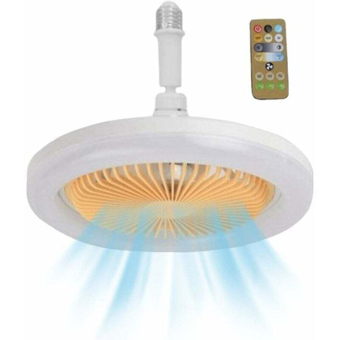 Produse de sezon - Ventilator de Tavan cu Iluminare LED si Telecomanda – Racire si Iluminare 2 in 1