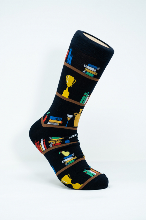 Sosete colorate inalte barbati, Biblioteca. [1]