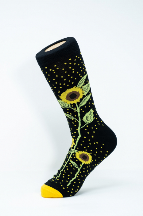 Sosete colorate inalte barbati, Floarea Soarelui. [1]