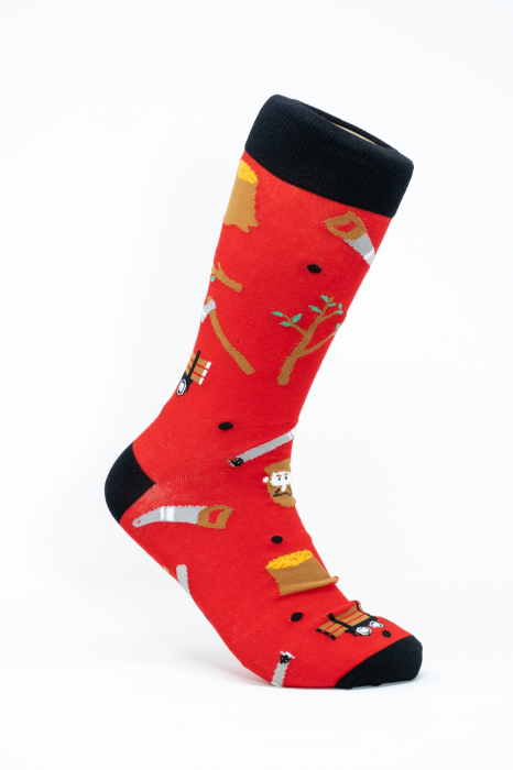 Sosete colorate inalte de barbati, Ustensile Pentru Padurar. [1]