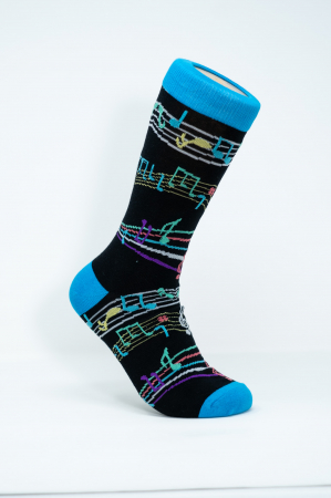 Sosete Barbati - Sosete colorate de femei si barbati, Note Muzicale.