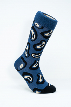 Sosete Barbati - Sosete colorate inalte femei si barbati, Ecouri Albastre.