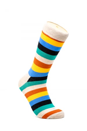 Sosete colorate barbati - Sosete colorate inalte barbati, Dungi Multicolore.