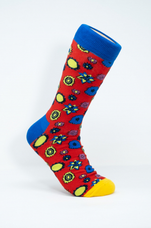 Sosete Barbati - Sosete colorate inalte barbati, Multifloral.