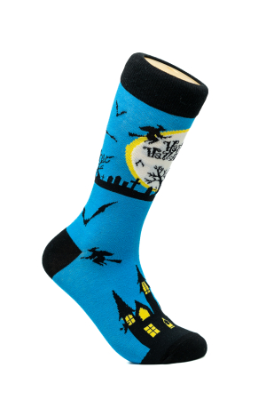 Sosete Femei - Sosete colorate inalte de barbati si femei, Happy Halloween.