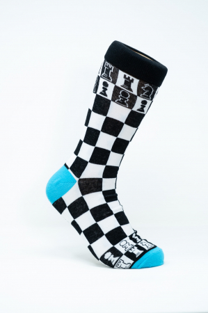 Sosete colorate barbati - Sosete colorate inalte barbati, Tabla de Sah