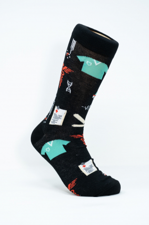 Sosete Barbati - Sosete multicolore inalte barbati, Asistent Medical.