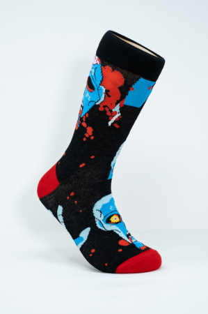 Sosete Barbati - Sosete multicolore inalte barbati, Horror Zombie Walking Dead.