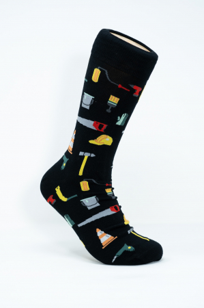 Sosete colorate barbati - Sosete multicolore inalte barbati, Unelte Constructii.