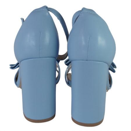 Sandale cu toc gros și fundiță [3]